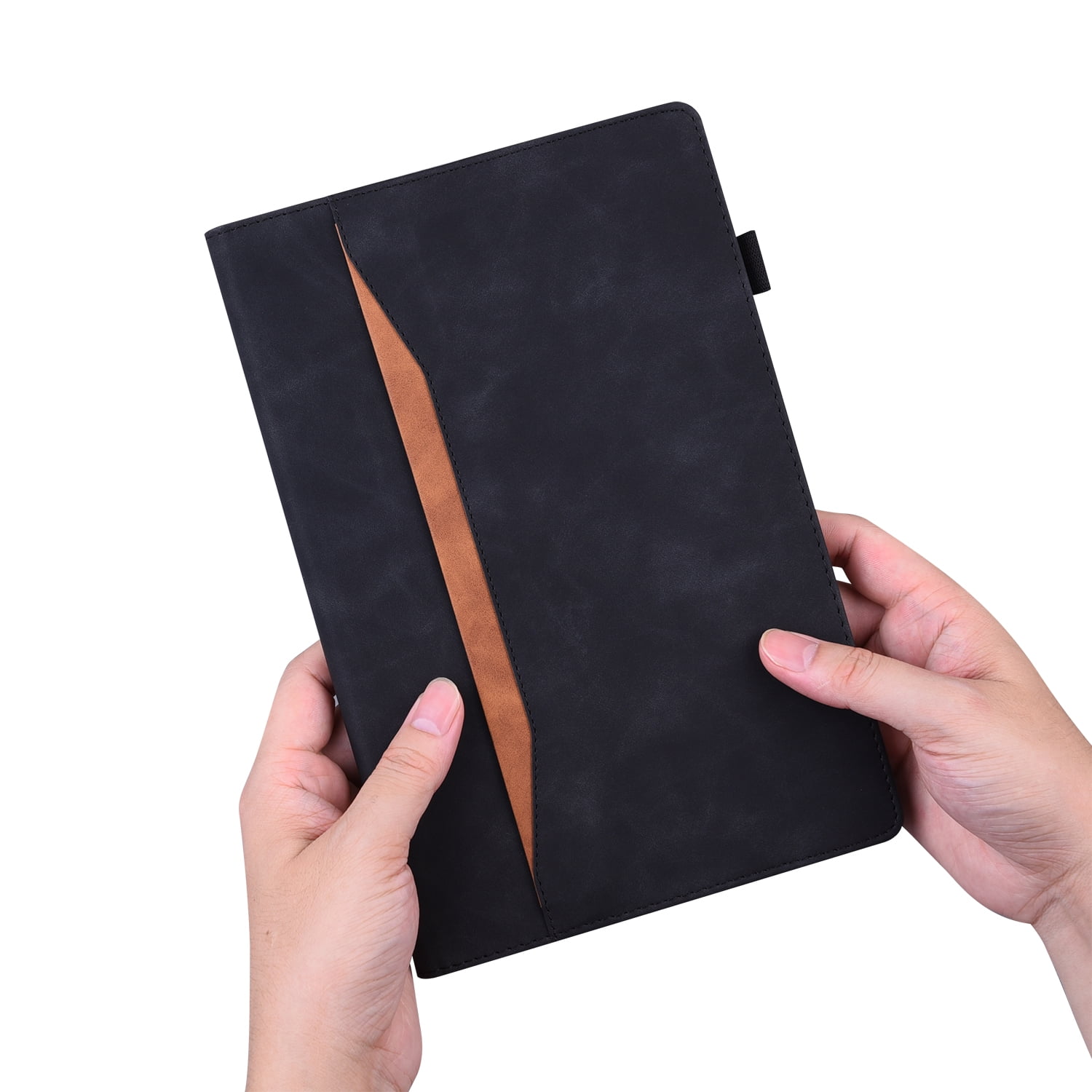 Feishell Case for Apple iPad 10th Generation 10.9" 2022,Business PU Leather Folio Flip Kickstand ID Credit Card Slots Shockproof Protection Case Cover with Pencil Holder,Black