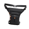 thumbnail image 4 of TTETTZ Men Waist Bag Fanny Pack Drop Leg Bag Shoulder Bag for Cycling Biking Riding Middle Zipper Black, 4 of 9