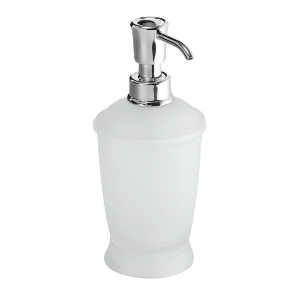 InterDesign Franklin Soap Pump Dispenser, Frosted