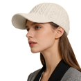 thumbnail image 3 of CYSFASHION Baseball Cap for Men Cotton Sun Visor Knitted Fleece Fitness Fall Fashion Must Have Women's Hats & Caps Beige, 3 of 8