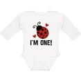thumbnail image 3 of Inktastic 1st Birthday Ladybug 1 Year Old Girls Long Sleeve Baby Bodysuit, 3 of 5