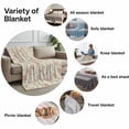 thumbnail image 6 of Throw Blanket for Couch Flowers Soft Fleece Flannel Blankets Cozy Lightweight Blanket for Home Sofa Living Room Floral Vintage Style Bed Throws 60" x 80", 6 of 9