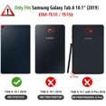 thumbnail image 2 of Case for Samsung Galaxy Tab A 10.1 T510 / T515 2019 - Ultra Slim Superlight Synthetic Leather Protective Case with Stand Function for Samsung Galaxy Tab A 10.1 Inch 2019 Tablet, EYE, 2 of 7