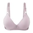 thumbnail image 3 of DuoJiaJ 3 PCS Women Wirefree Soft Simple Comfortable Design Bra Yellow, 3 of 5
