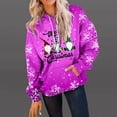 thumbnail image 1 of Qertyioot Chandail d'Hiver pour Femmes Mode Imprimé Noël, Manches Longues Col Rond Chaud Ample Tendance Tricoté, 1 of 4