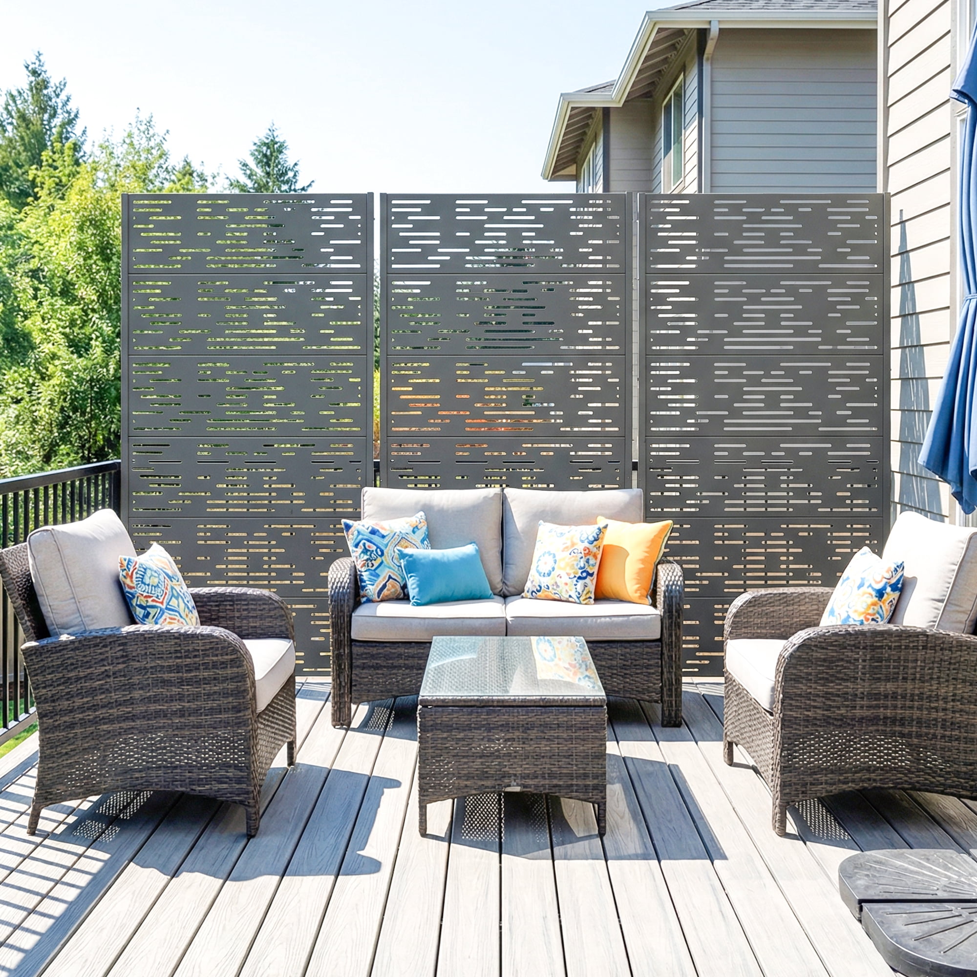 Privacy Metal Screen Fence Panel