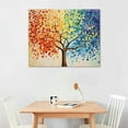 thumbnail image 2 of Nawypu  4 Seasons Colorful Lucky Tree Painting Canvas Wall Art Abstract Contemporary Giclee Prints for Home on Wall Living Room Decoration Ready to Hang, 2 of 4