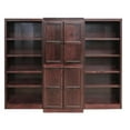 thumbnail image 1 of Pemberly Row 15 Shelf Bookcase Wall with Doors 91"Wx72"H in Cherry, 1 of 7