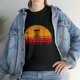 thumbnail image 3 of Vintage Retro Sunset Disc Golf T-shirt, 3 of 3