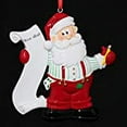 thumbnail image 3 of Santa's List with Family up to 12 Children Grandchildren Personalized Christmas Ornament DO-IT-YOURSELF, 3 of 3