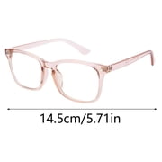 Forestwhale Transparent Square Frame Glasses for Men Women Retro Fashion Clear Lens Non-Prescription Eyeglasses Lightweight Multicolor Eyewear for Daily Outfits