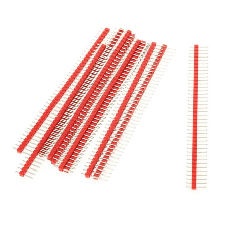 10PCS 2.54mm 40Pin Male Single Row Pin Header Strip for Arduino (Best Diy Header Coating)