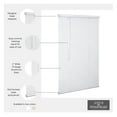 thumbnail image 3 of Cordless 1" Aluminum Mini Blind 34" Wide x 36" Long, White, Room Darkening Metal Indoor Window Blinds for Home and Office 34"W x 36"H, 3 of 6