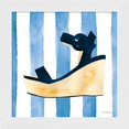 thumbnail image 2 of Great Art Now Beach Glam Navy on Stripes by Mercedes Lopez Charro, 2 Piece Framed Art Set Each 14"W x 14"H, 2 of 3