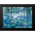 thumbnail image 2 of Monet, Claude 24x18 Black Modern Framed Museum Art Print Titled - Nympheas, 2 of 5