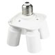 thumbnail image 5 of Atornille el adaptador del zócalo del bulbo Base del perno del convertidor E27 al 4E27 1 pedazo Sunnimix Convertidor del adaptador del zócalo del bulbo, 5 of 5