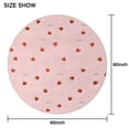 thumbnail image 6 of Strawberry Plants Fruit Round Tablecloth 60"x60",Wrinkle Wipeable Table Cloth for Kitchen Dining Room Picnic Patio Party, 6 of 6