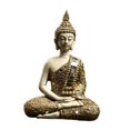 thumbnail image 3 of Estatua de Buda sentada antigua Estatuilla decorativa Escultura de budismo sentado hecha a tienda Hotel Decoración del EstiloC Gloria Estatua al aire libre, 3 of 7