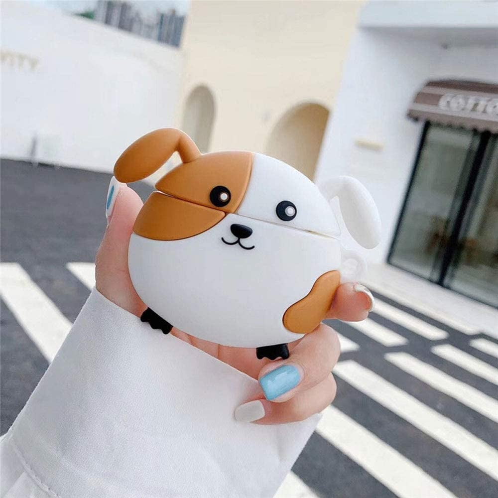Silicone Earphone Pug Airpod Case Cute 3D Smiling Pug Design Air