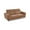 Brown - Loveseat, variant on 3-piece Contemporary Sofa Loveseat and Chair Living Room Set with Adjustable Headrest, Brown