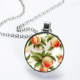 thumbnail image 2 of Peach Glass Design Circular Pendant Necklace for Women - Fashion Jewelry, 2 of 5