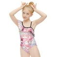 thumbnail image 4 of Kuromi And My Melody Girls One Piece Swimsuits Hawaiian Ruffle Swimwear Beach Bathing Suit Outfits, 4 of 7