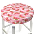 thumbnail image 3 of Daiia Sweet Watermelon Stool Covers Round,Round Bar Stool Covers Waterproof Bar Chair Covers Washable Stool Cushion Slipcover for 12-14 Inch Chair-12 inch, 3 of 7