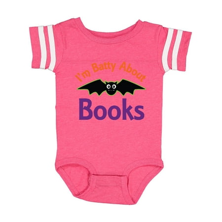 

Inktastic Batty About Books Gift Baby Boy or Baby Girl Bodysuit