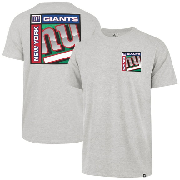 Men's '47 Gray New York Giants Chrome Plate Franklin T-Shirt
