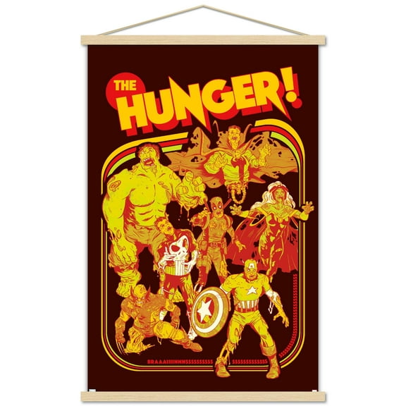 Marvel Zombies - The Hunger Wall Poster with Magnetic Frame, 22.375" x 34"