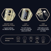 VGR Hair Clipper for Men Professional Hair Trimmer Barber Clippers Set, Cord/Cordless Beard Trimmer Hair Grooming Kit, T-Blade Zero Gapped Rechargeable LED Display Haircutting Kit