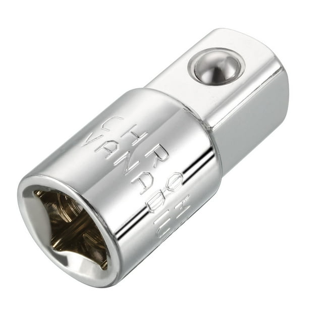 Unique Bargains 3/8 Inch (F) to 1/2 Inch (M) Drive Ratchet Socket Adapter Extension Bar, Cr-V