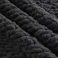 thumbnail image 5 of Carriediosa Chunky Knit Throw Blanket Handmade Soft Throws for Couch Sofa Bed, 50" x 60" Black, 5 of 7