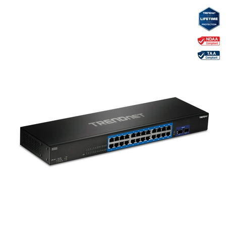UPC: 0710931140552 | TRENDnet TEG-30262 24-port Gigabit Switch with 2x 10G SFP+Slots
