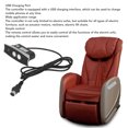 thumbnail image 3 of 2 Button 5 Pin Electric Recliner Controller, USB Charging Hand Control Switch for Sofa, Easy Installation, Compatible with Various Electric Furniture Types, Plug and Play, 3 of 7