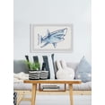 thumbnail image 5 of Marmont Hill Shark Outline Framed Wall Art, 1.50" x 45.00", 5 of 8