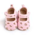 thumbnail image 5 of Yoyauz Baby Girl Mary Jane Shoes Anti Slip Rubber Sole Ballet Slippers Princess Dress Wedding Shoes Newborn Kids Shoes Toddler Shoes（0-12 Month）, 5 of 10