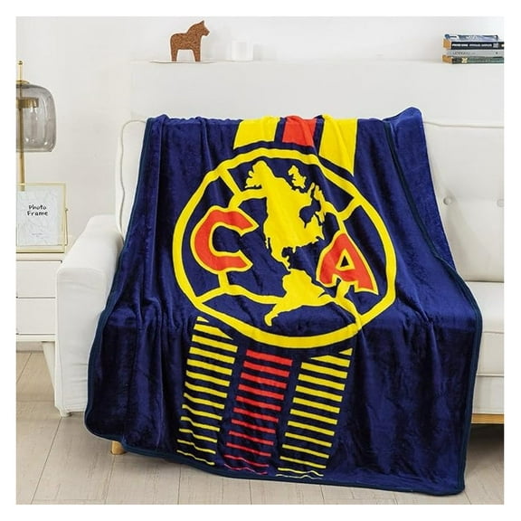 Club DE Futbol America 220 GSM, Silk Touch One Ply (Supersoft Fleece) Throw Blanket 50x60