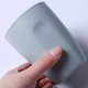 thumbnail image 5 of Vaso para cepillo de dientes de 400 ml, diseño simple, vaso para enjuague bucal para baño, portavasos de plástico, vaso de plástico, botella de agua, azul (8x10,7 cm), 5 of 5