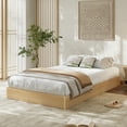 thumbnail image 2 of Kojooin Wood Platform Bed Frame with Fluted Design, Low Profile Minimalist Bed Base, No Box Spring Required, 2 of 6