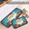thumbnail image 5 of GZHJMY Kitchen Rug Set of 2, Cute Santa Claus Cushioned Anti-Fatigue Kitchen Mat Non Slip Washable Floor Mat Comfort Standing Mats for Office, Home, Laundry Room Carpet Runner, 5 of 7