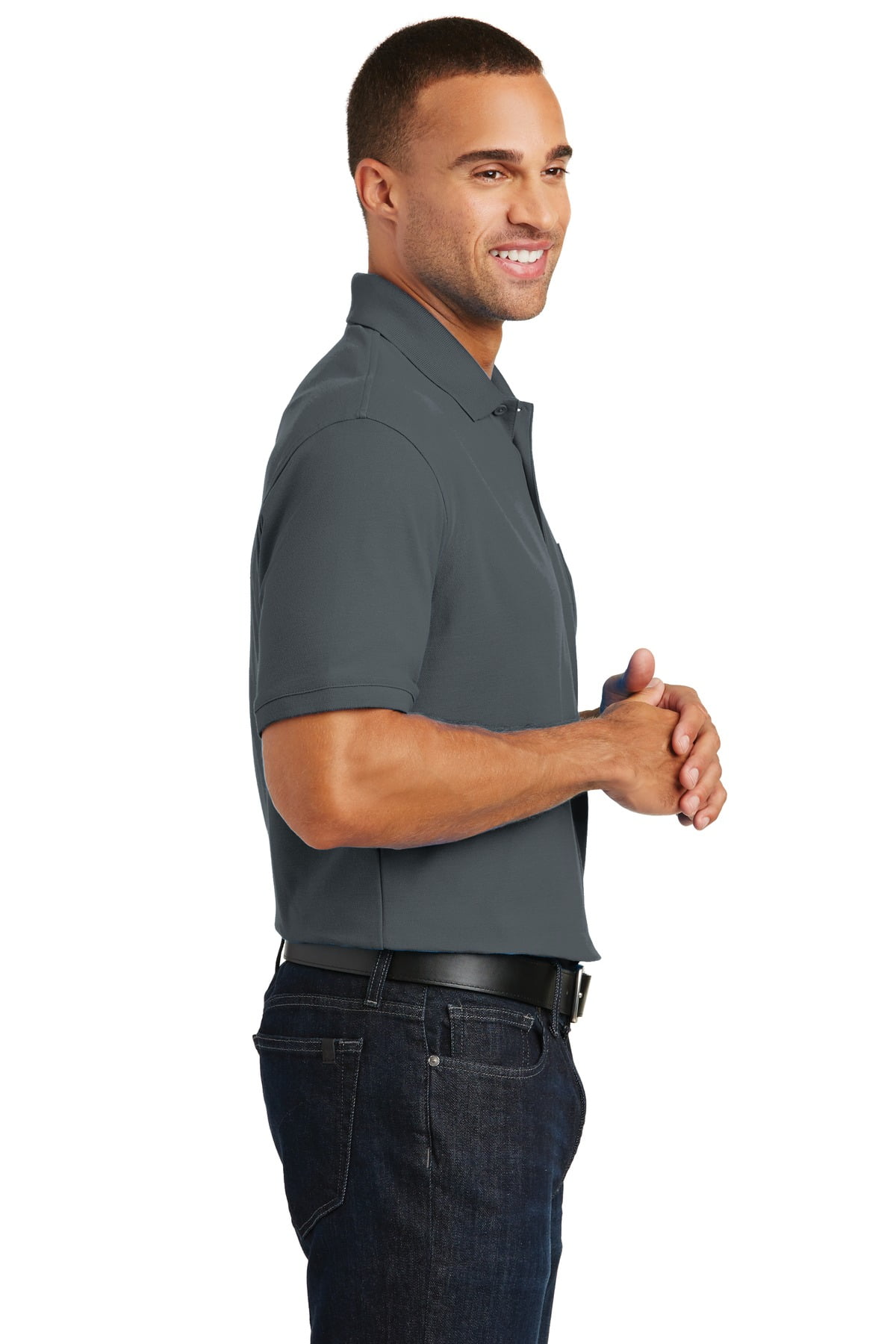 ぽこぺん Port Authority Core Classic Pique Pocket Polo K100p