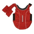 thumbnail image 3 of Winter Pet Clothes, Reflective Retro Thicken Comfortable Red Dog Warm Vest  For Large Dogs Red, 3 of 8