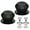 Black-2, variant on Silicone Universal Pot Lid Replacement Knobs Pan Lid Holding Handles 2 Pack Black