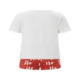 thumbnail image 4 of Ensemble de Pyjama de Noël pour Femmes avec Haut Imprimé Père Noël et Shorts, 4 of 9