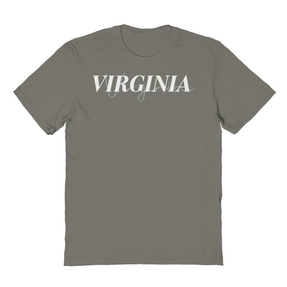 Virginia Graphic Charcoal Men's Cotton T-Shirt