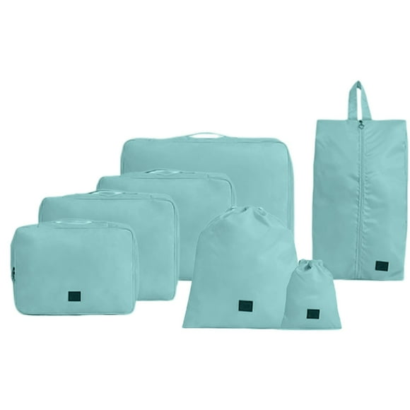 EGNMCR ,, 7 Piece Storage Bag For Moving Dormitory Spring Travel Camping Christmas Decoration Packaging Supplies Organizer's Handbag Reusable And Sustainable Use Storage pocket
