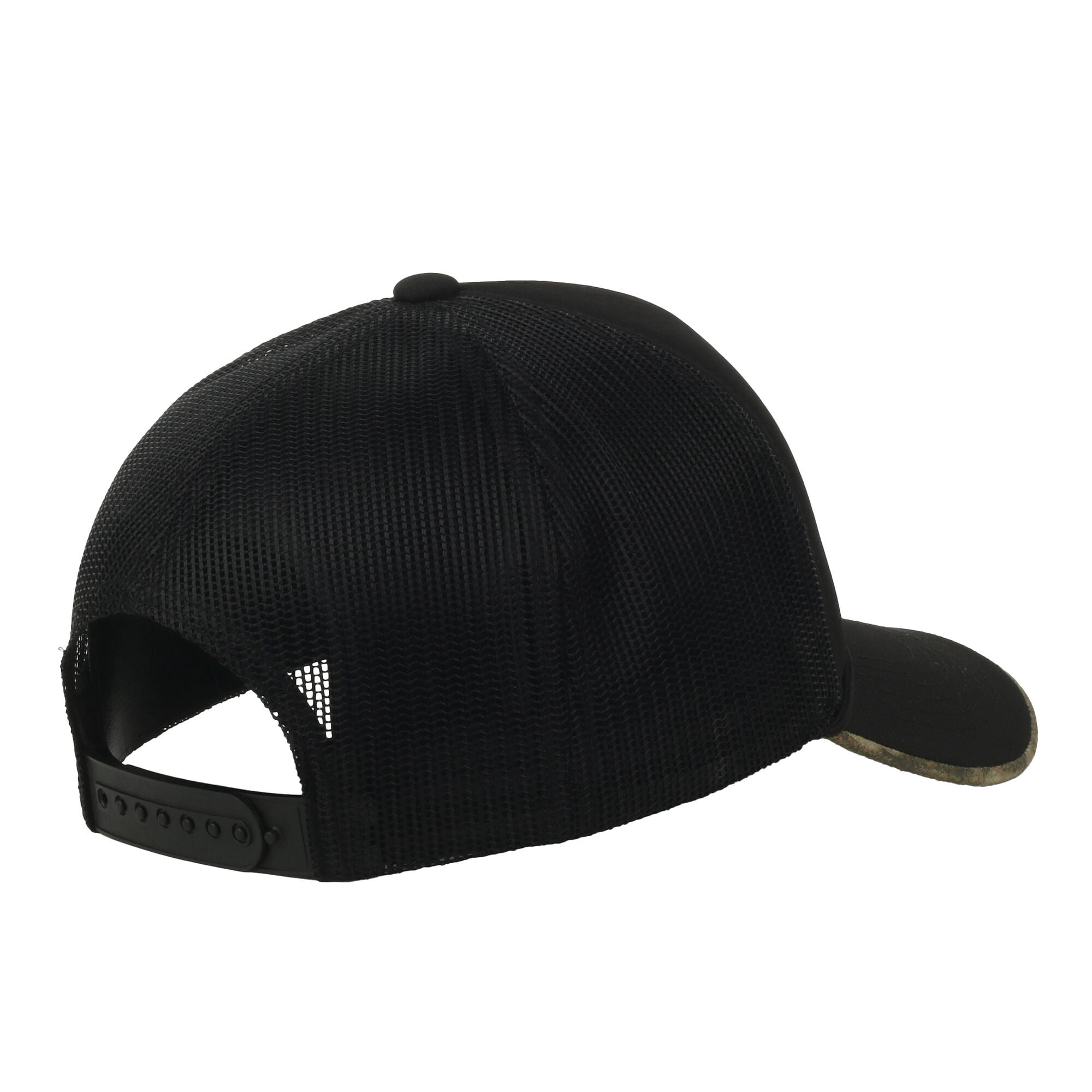 Mossy Oak® Black Foam Front Fishing Cap – New Bottomland Camo Patch, Snapback, One Size