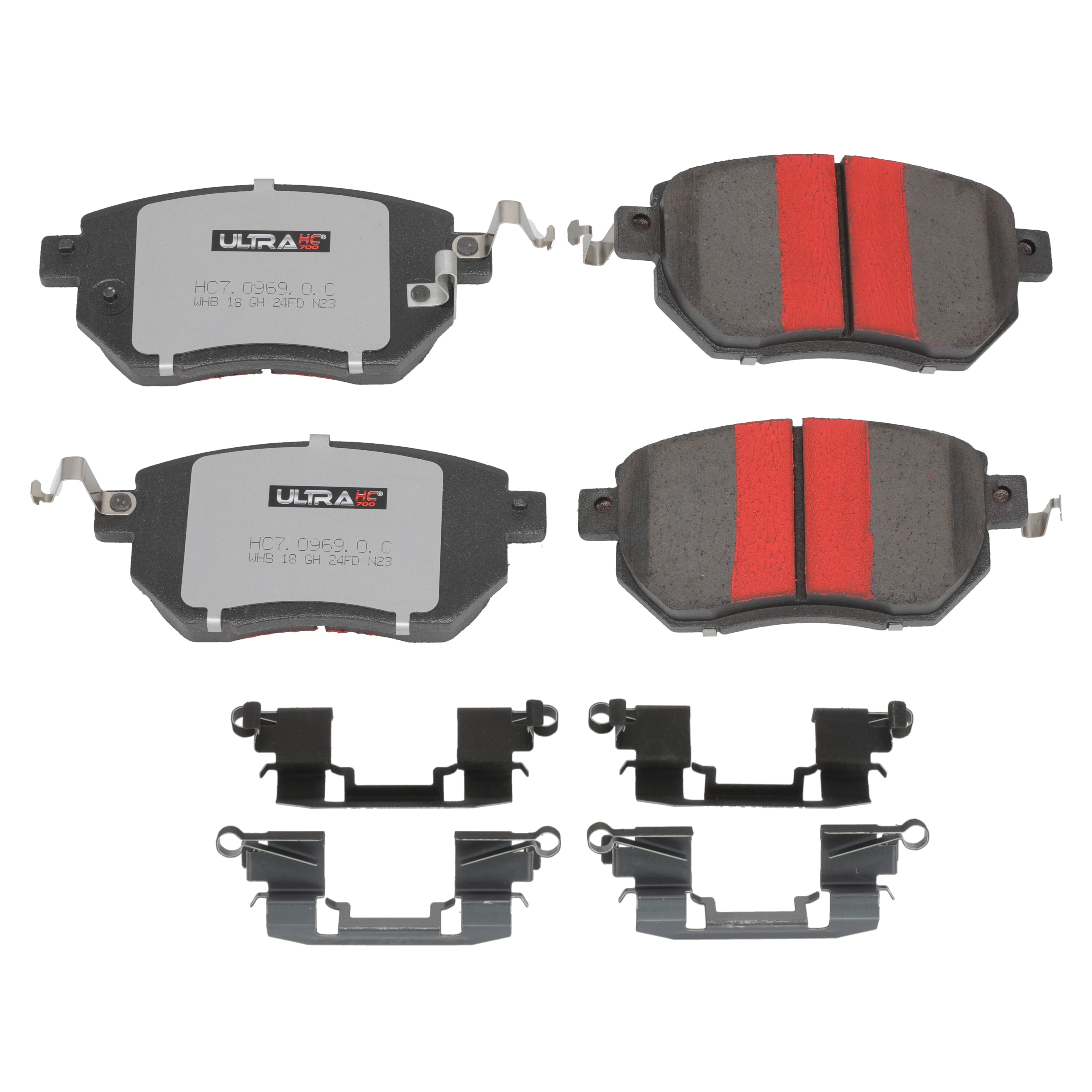 UltraHC 700 Brake Pad Set, Front HC7.0969.0.C, Nissan Murano 2007-2003