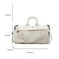 thumbnail image 3 of URSOFINE Travel Bag for Men Women, Duffle Bag & Gym Bag with Shoe Compartment, Weekender Overnight Bag with Toiletry Bag, Carry on Bags for Airplane for Travel, Trip, Gym, Yoga, 3 of 7